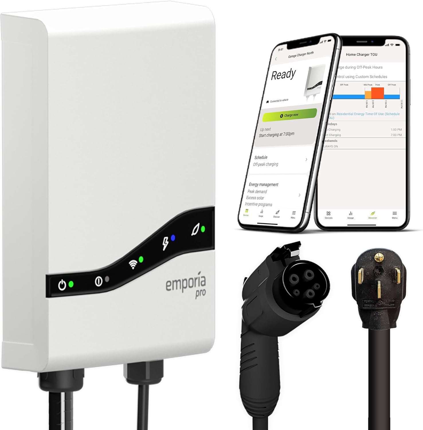 Emporia Pro Charging Station with PowerSmart Load Mangement System